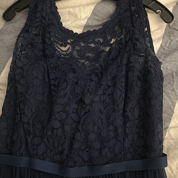 David’s Bridal size 14, dark blue colored long dress! Only worn once! - Picture 3 of 3